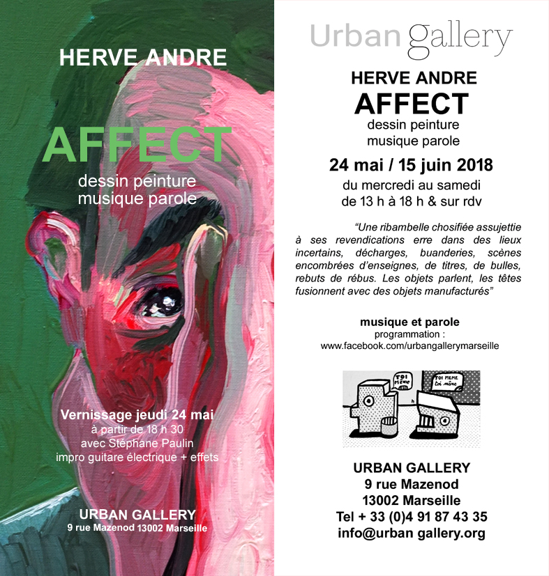 Exposition Herve Andre Urban Gallery 2018